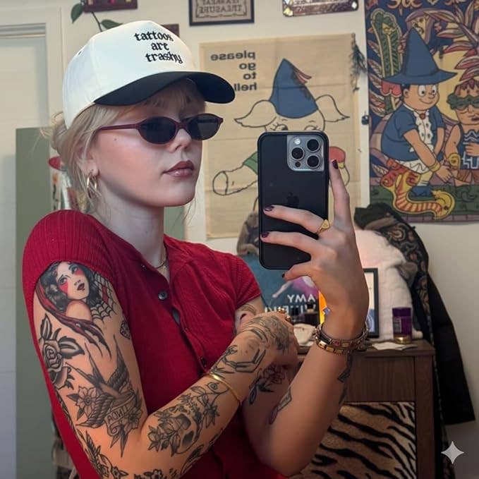 Tattoos Are Trashy Hat