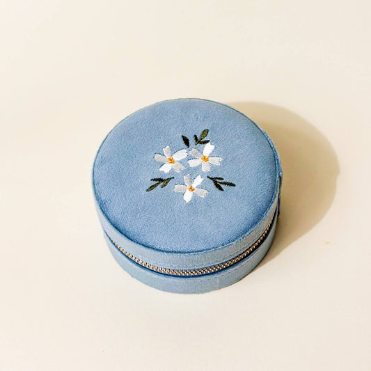 Misty Blue Jewelry Case