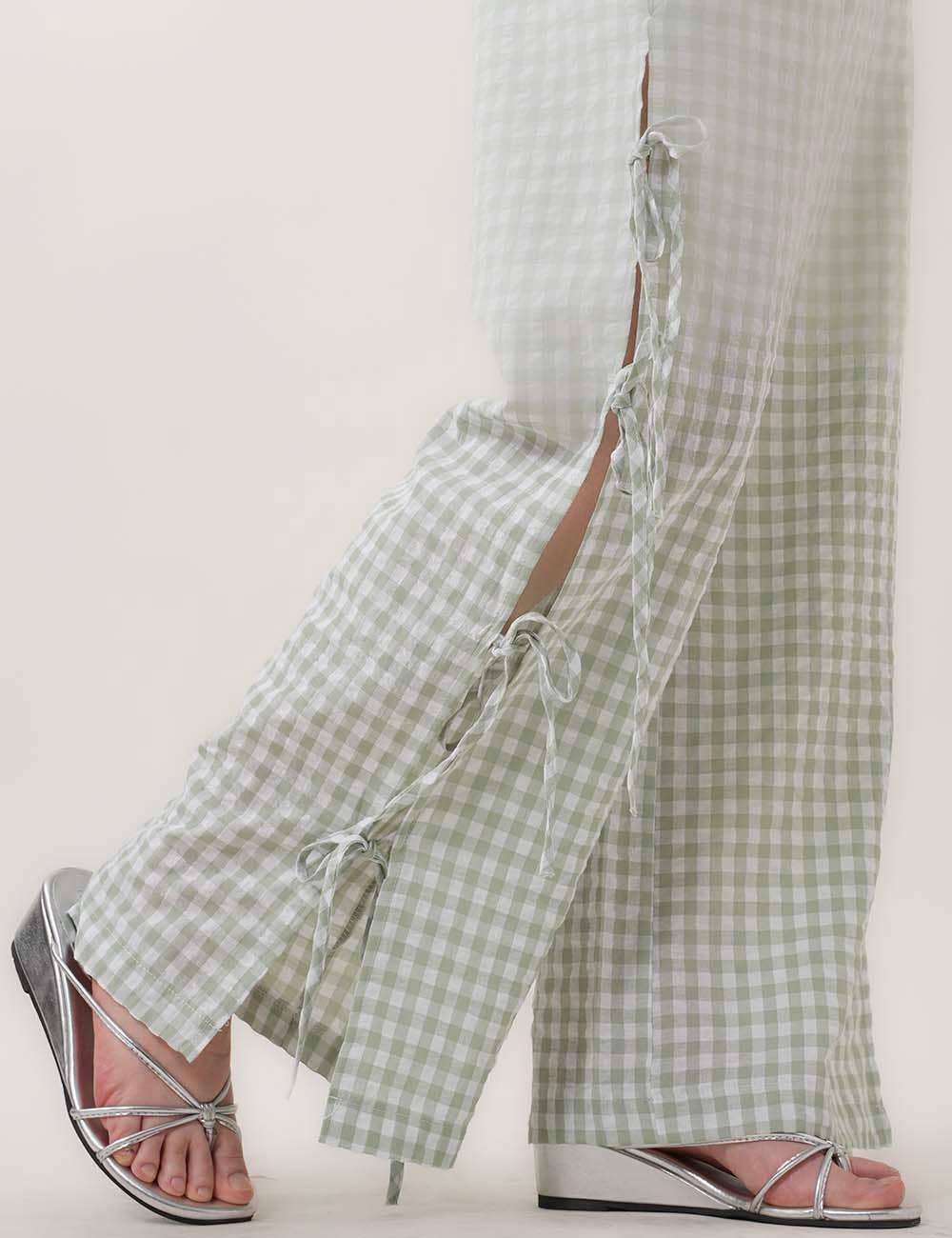 Bow Side Split Pant