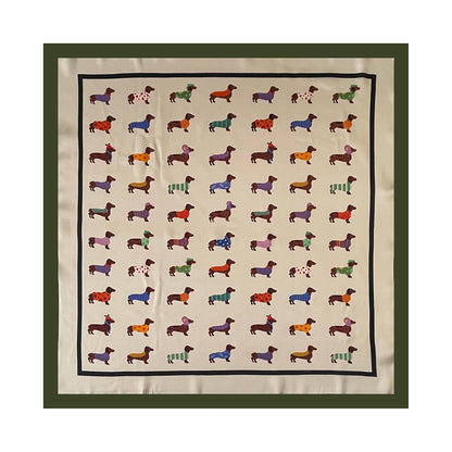 Dachshund Print Bandana Scarf
