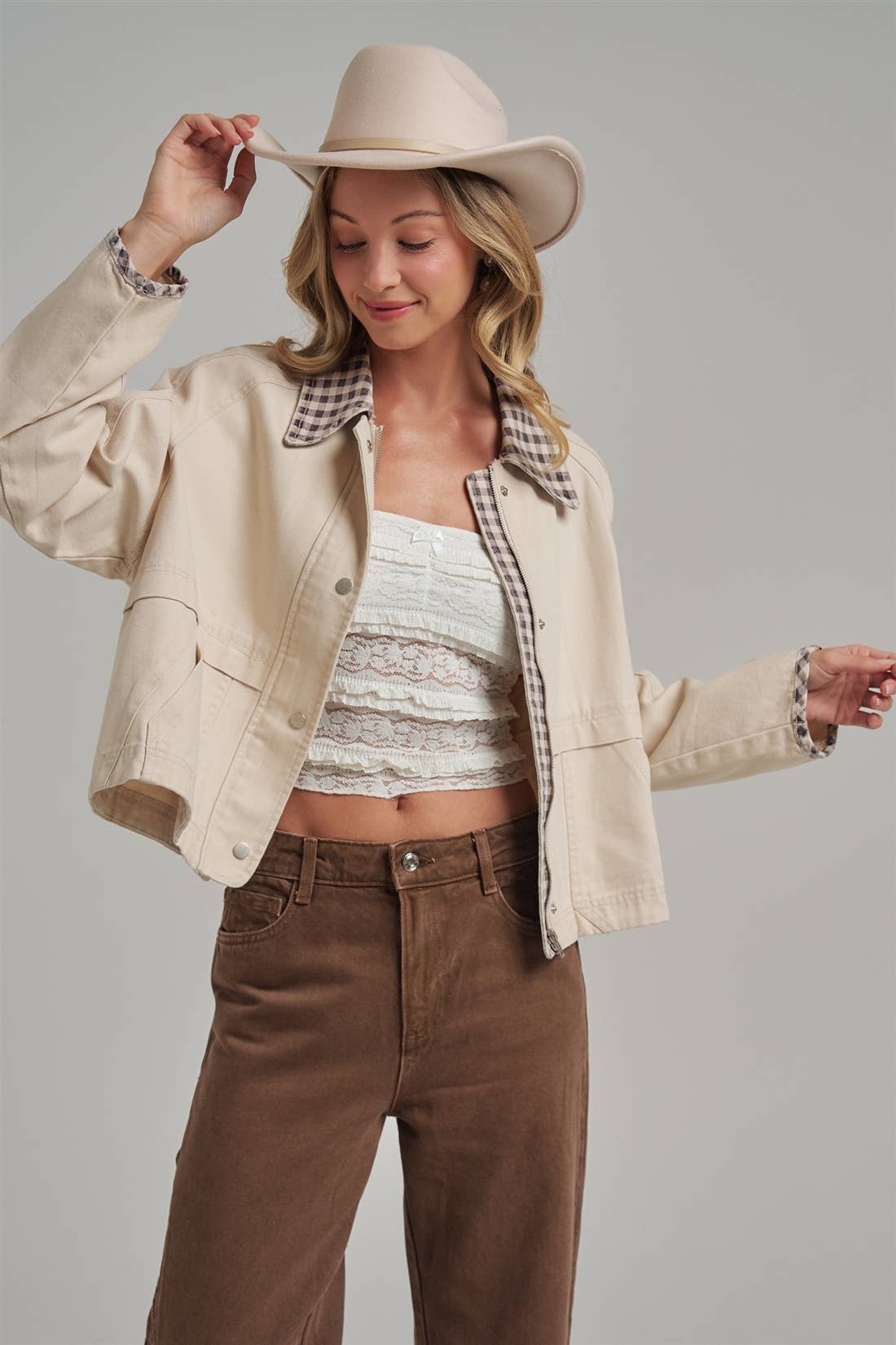 Victoria Gingham Jacket