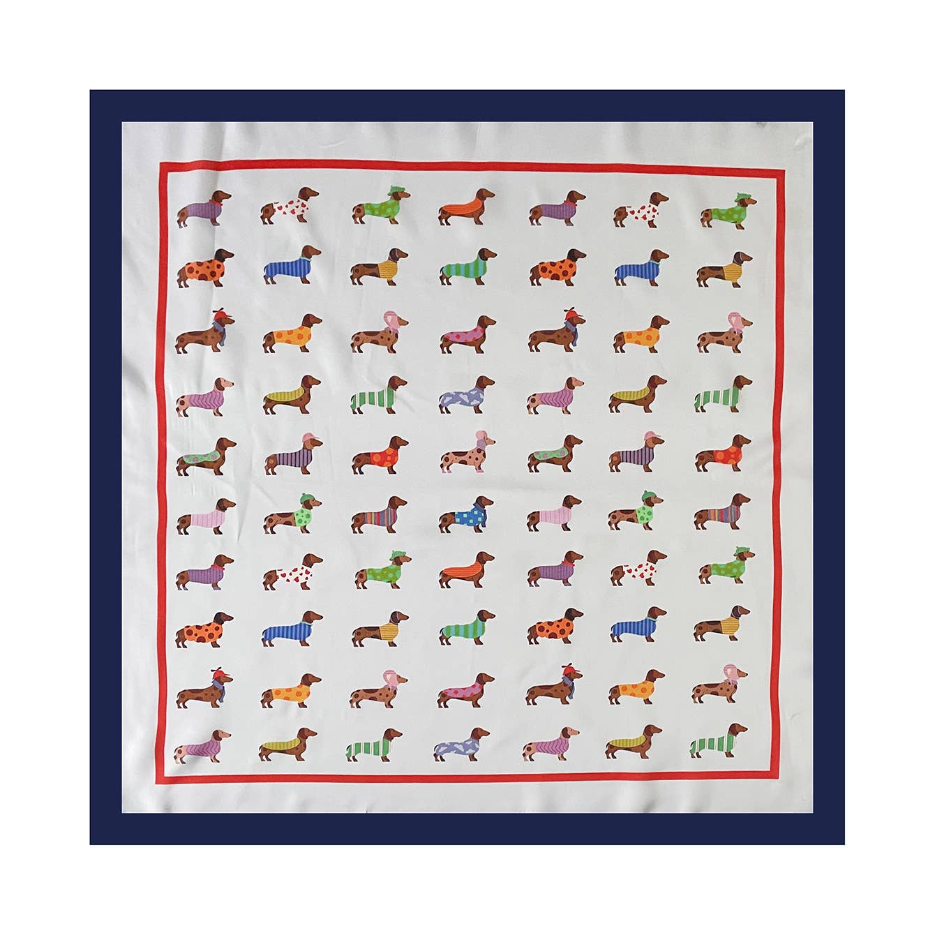 Dachshund Print Bandana Scarf