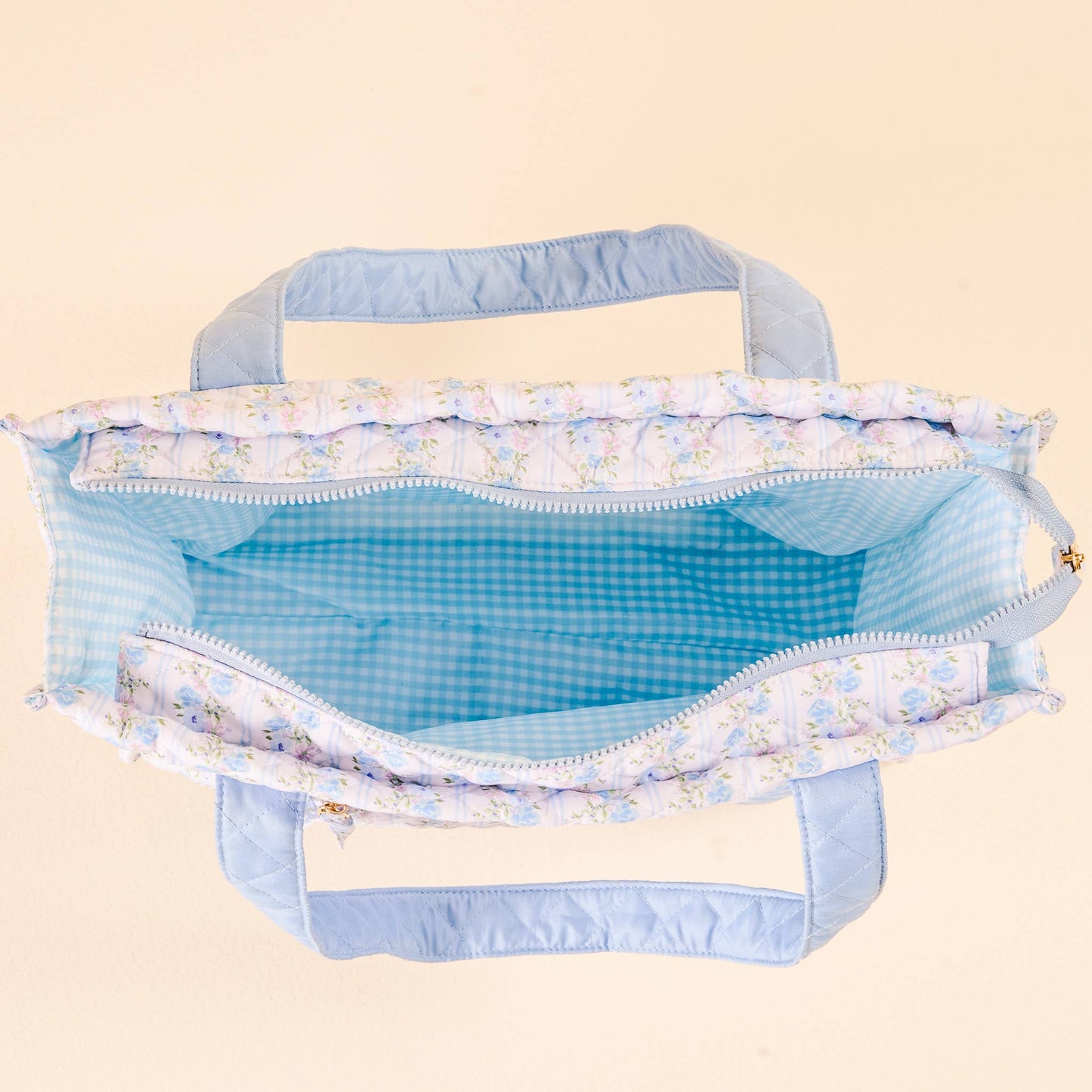 The Everyday Quilted Tote Bag-Petal