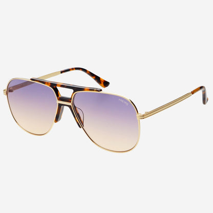 Logan Acetate Aviator Mens Sunglasses