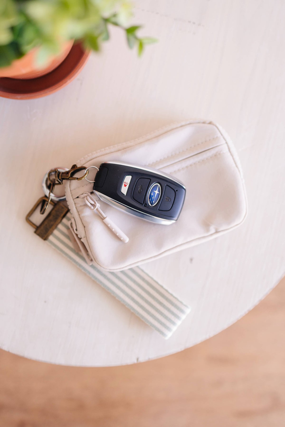 Canvas Wristlet Keychain
