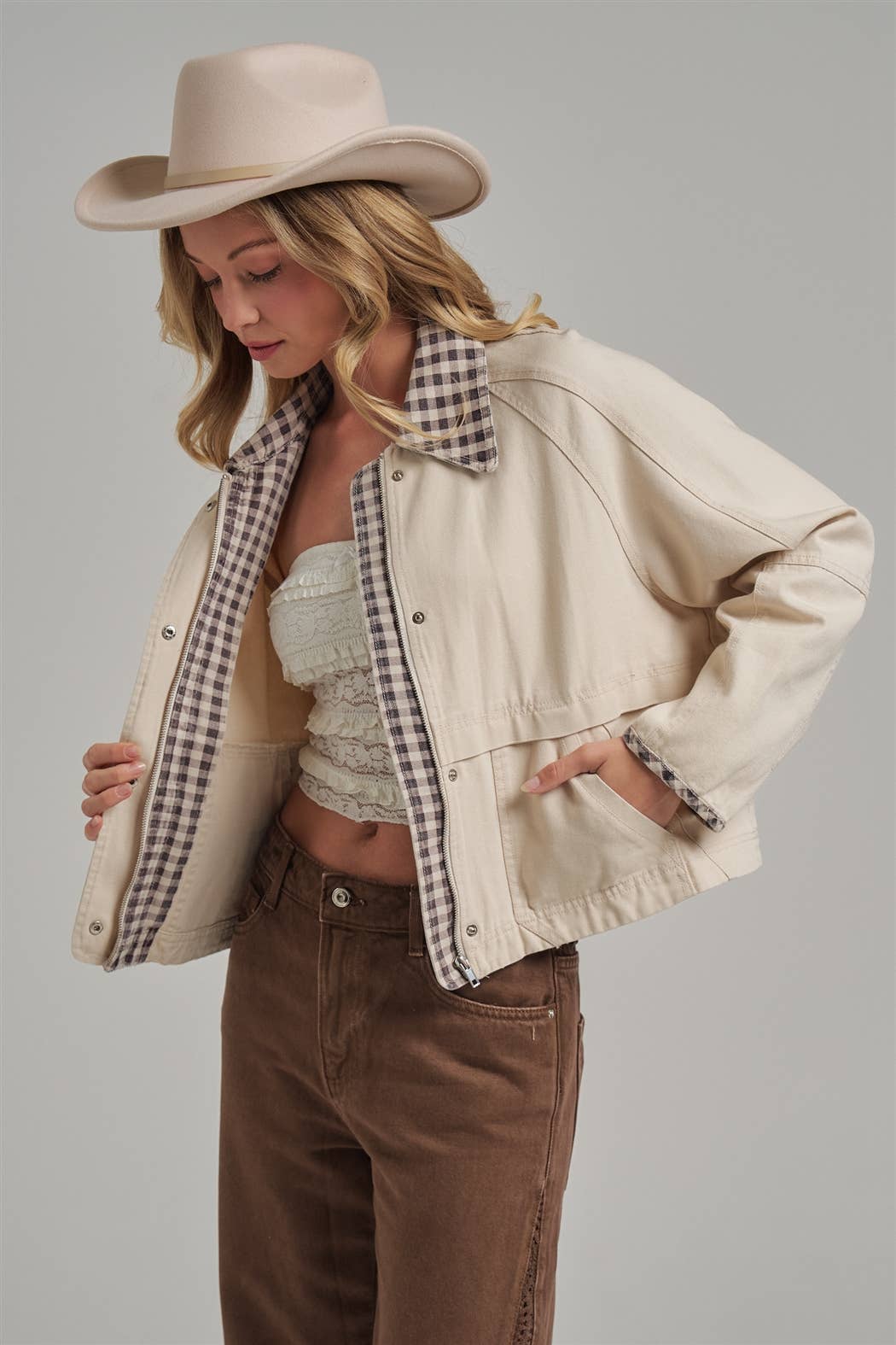Victoria Gingham Jacket