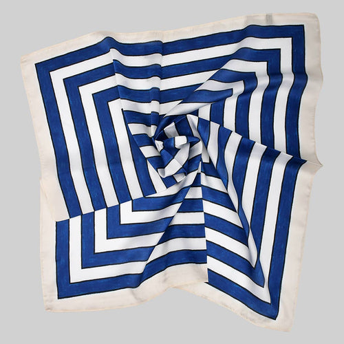 WATERCOLOR SQUARE PATTERN SILKY SQUARE SCARF