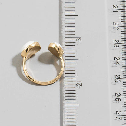 Pearl Open Band Ring