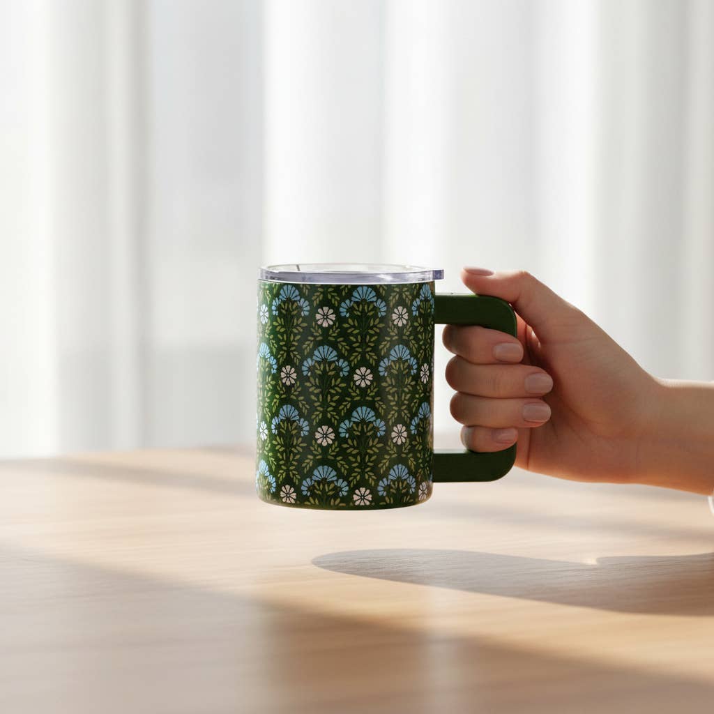 14 oz Insulated Mug–Green