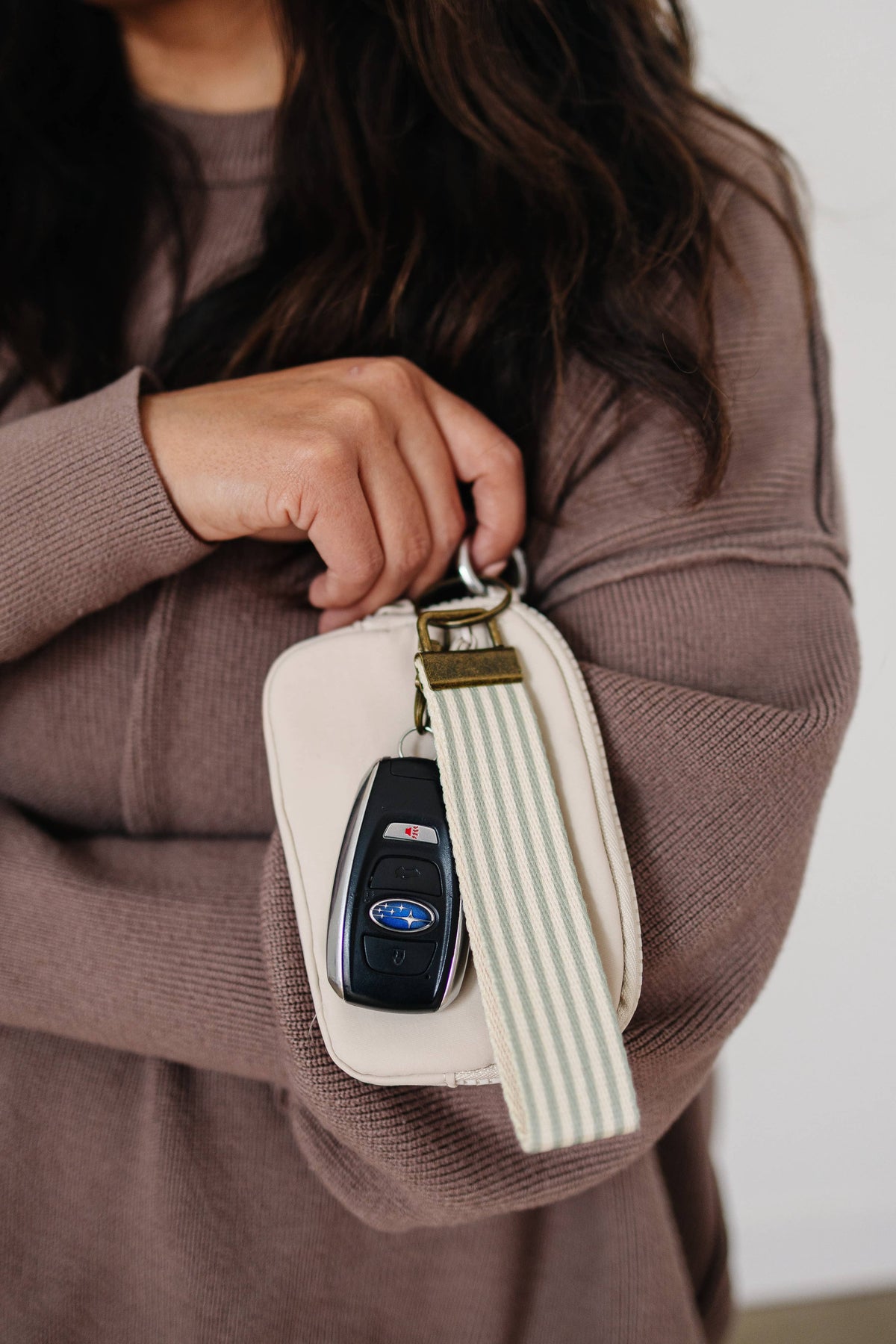 Canvas Wristlet Keychain