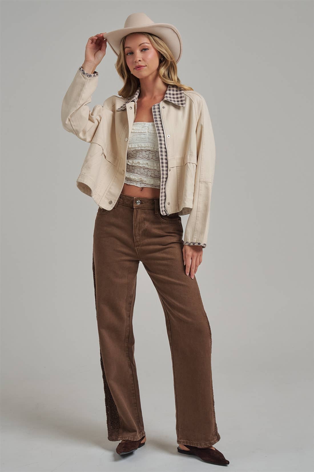 Victoria Gingham Jacket