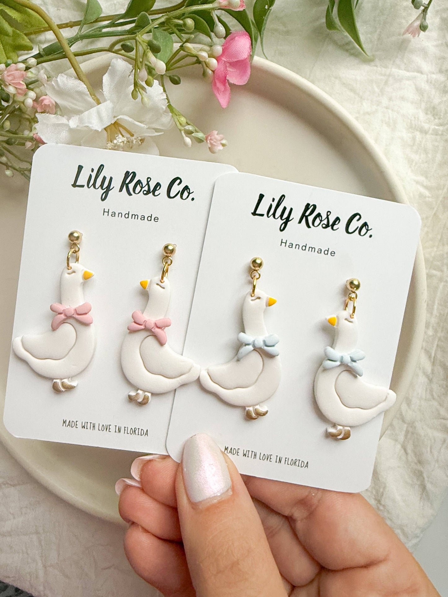 Preppy Geese Earrings