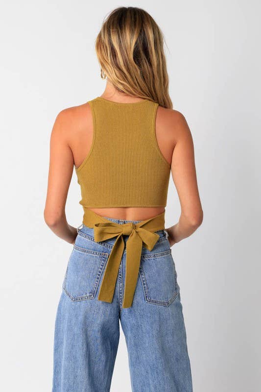 Abby Top: Martini Olive