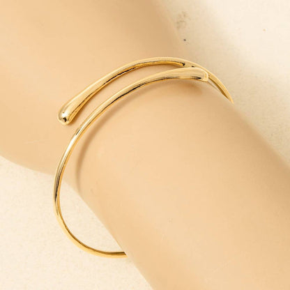 Minimalist Gold Dipped Bangle Wrap Bracelet