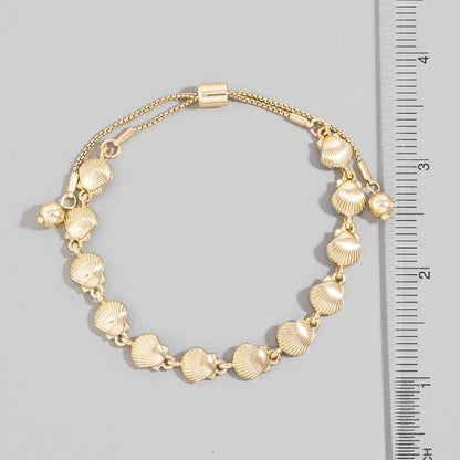 Sea Shell Link Chain Bracelet