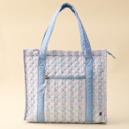 The Everyday Quilted Tote Bag-Petal