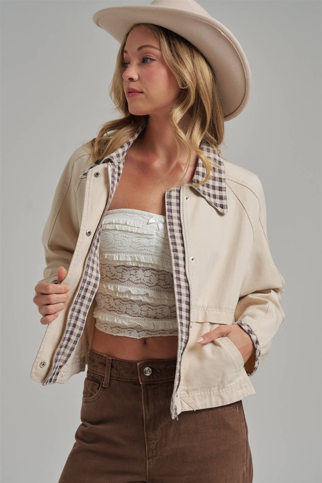 Victoria Gingham Jacket