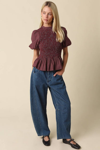 Maggie Peplum Top