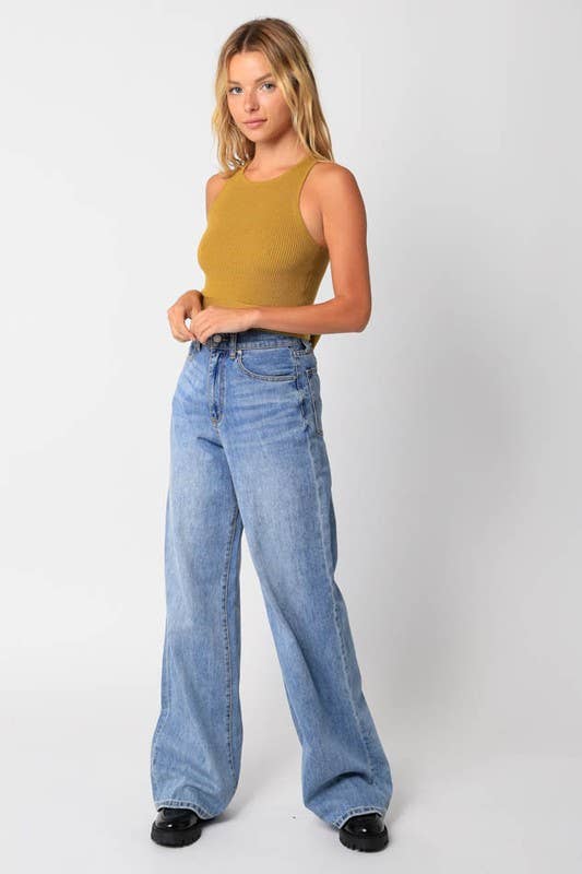 Abby Top: Martini Olive
