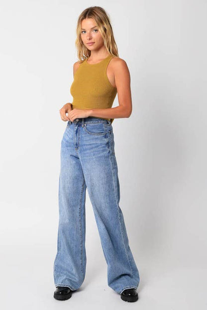Abby Top: Martini Olive