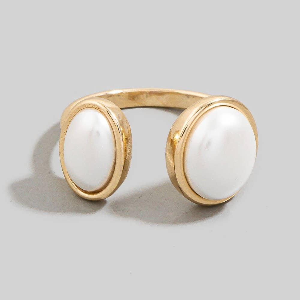 Pearl Open Band Ring