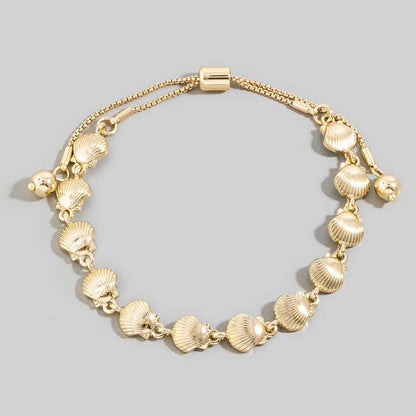 Sea Shell Link Chain Bracelet