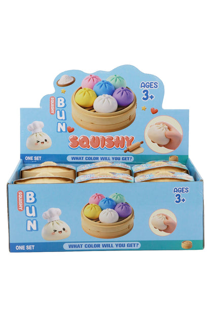 Dumpling Fluffy Slime Squishy Bao Bun Blind Box - 12 Pcs