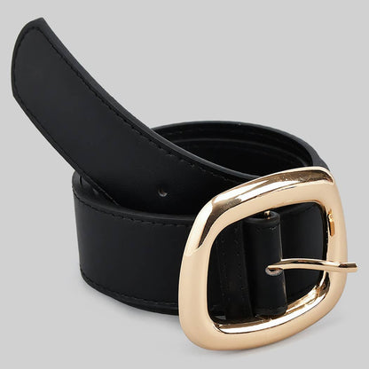 Square Faux Leather Belt