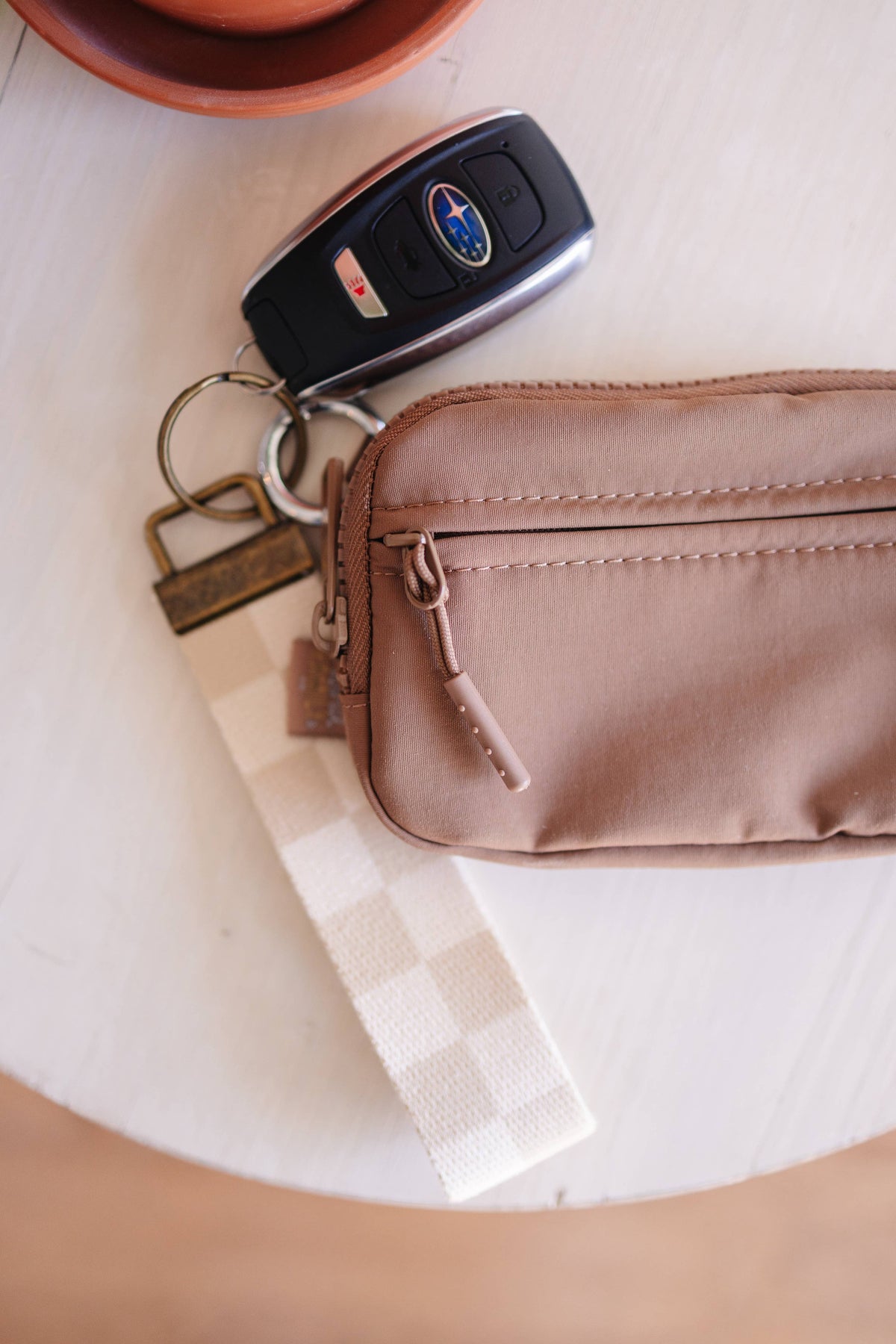 Canvas Wristlet Keychain