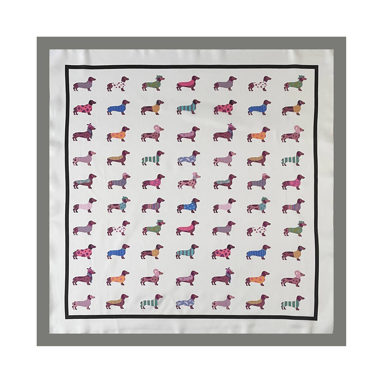 Dachshund Print Bandana Scarf