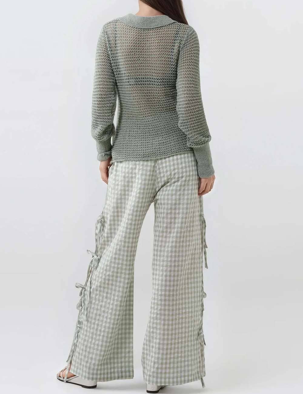 Bow Side Split Pant