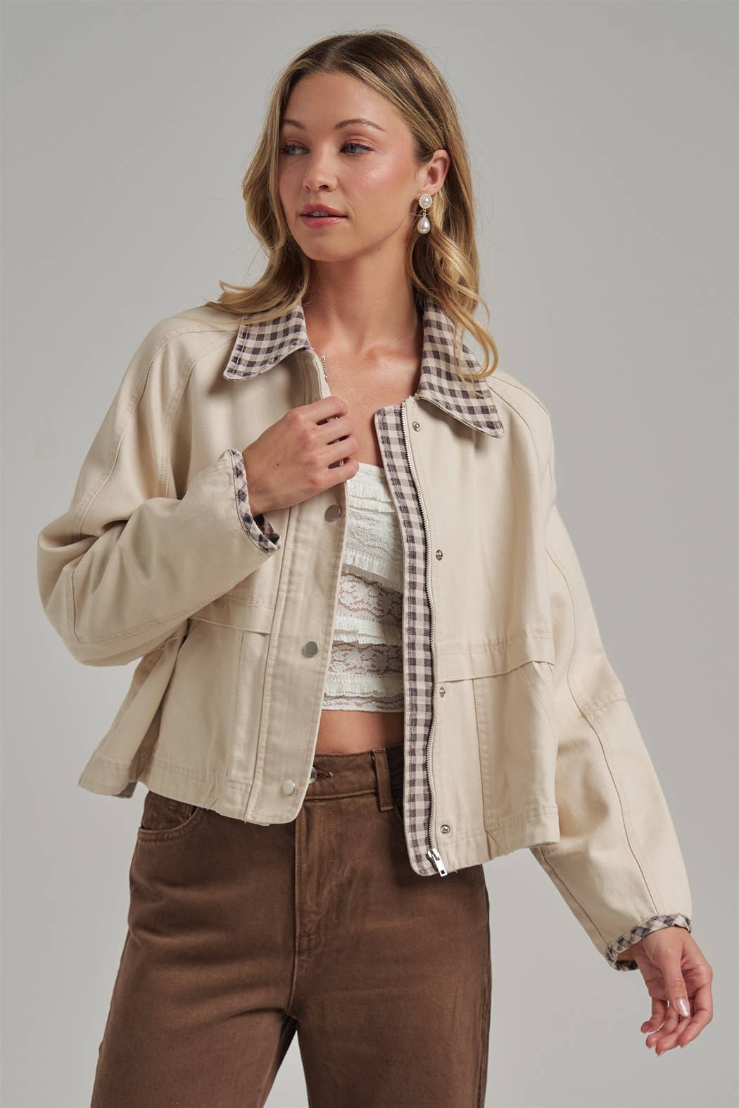 Victoria Gingham Jacket