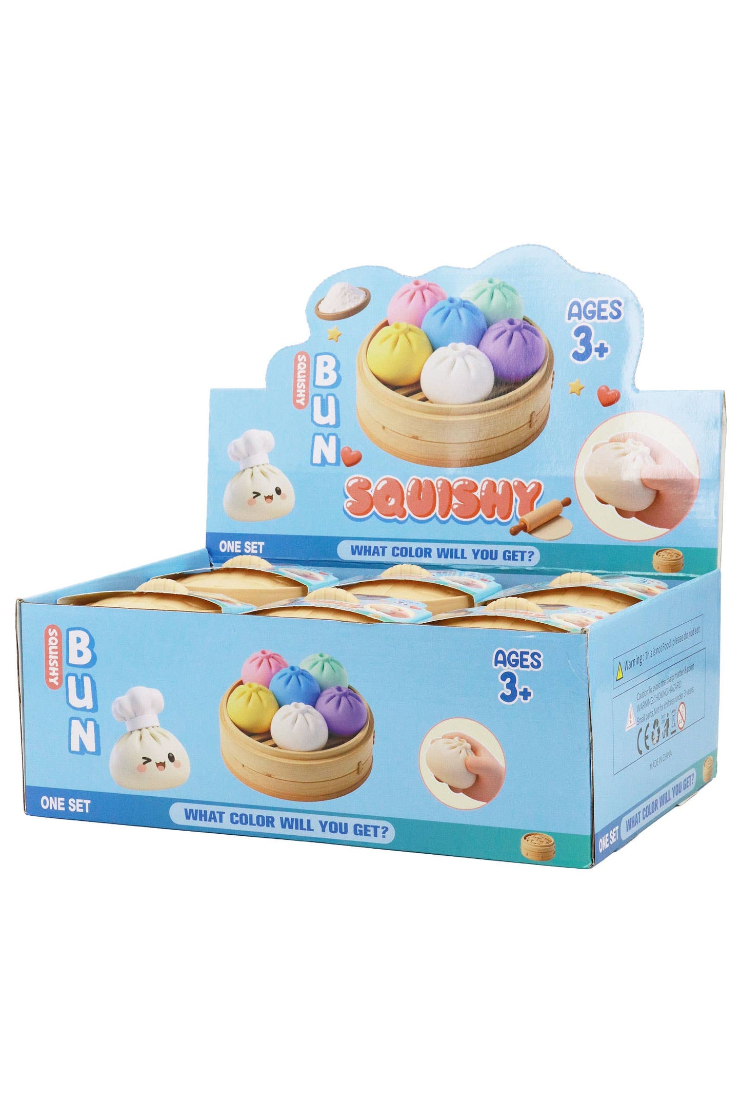 Dumpling Fluffy Slime Squishy Bao Bun Blind Box - 12 Pcs