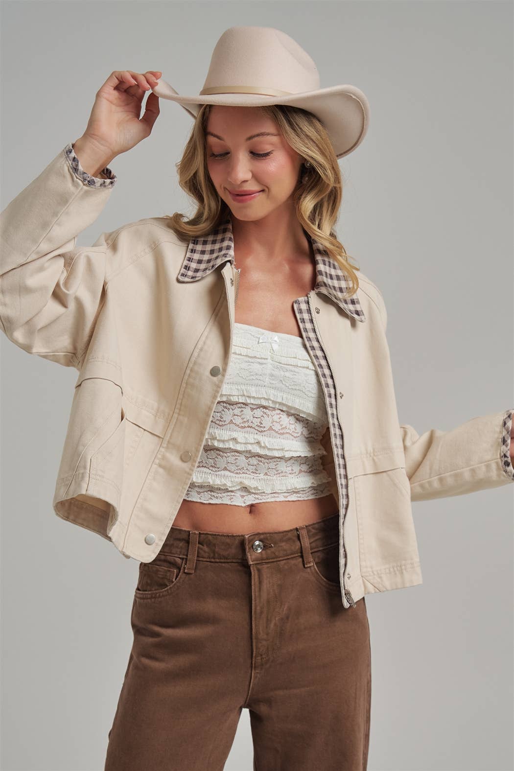 Victoria Gingham Jacket