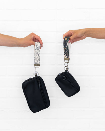 Canvas Wristlet Lanyard Keychain
