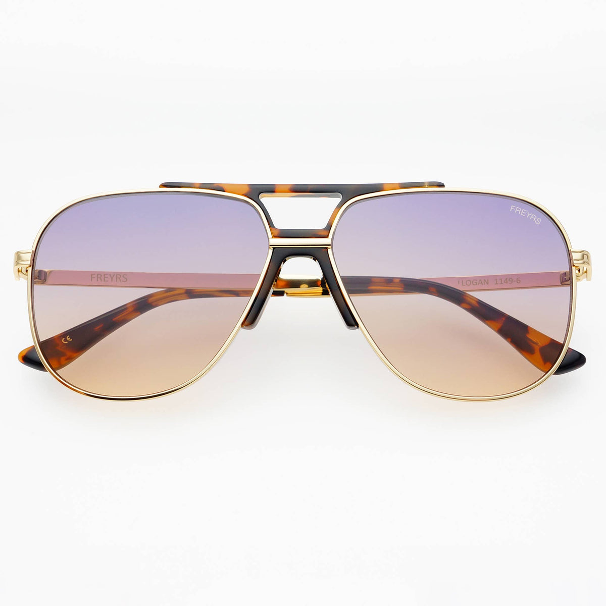 Logan Acetate Aviator Mens Sunglasses