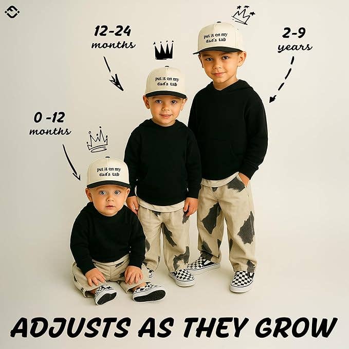 Kids Cap: Put It on My Dad's Tab