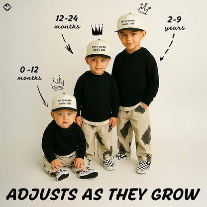 Kids Cap: Put It on My Dad's Tab