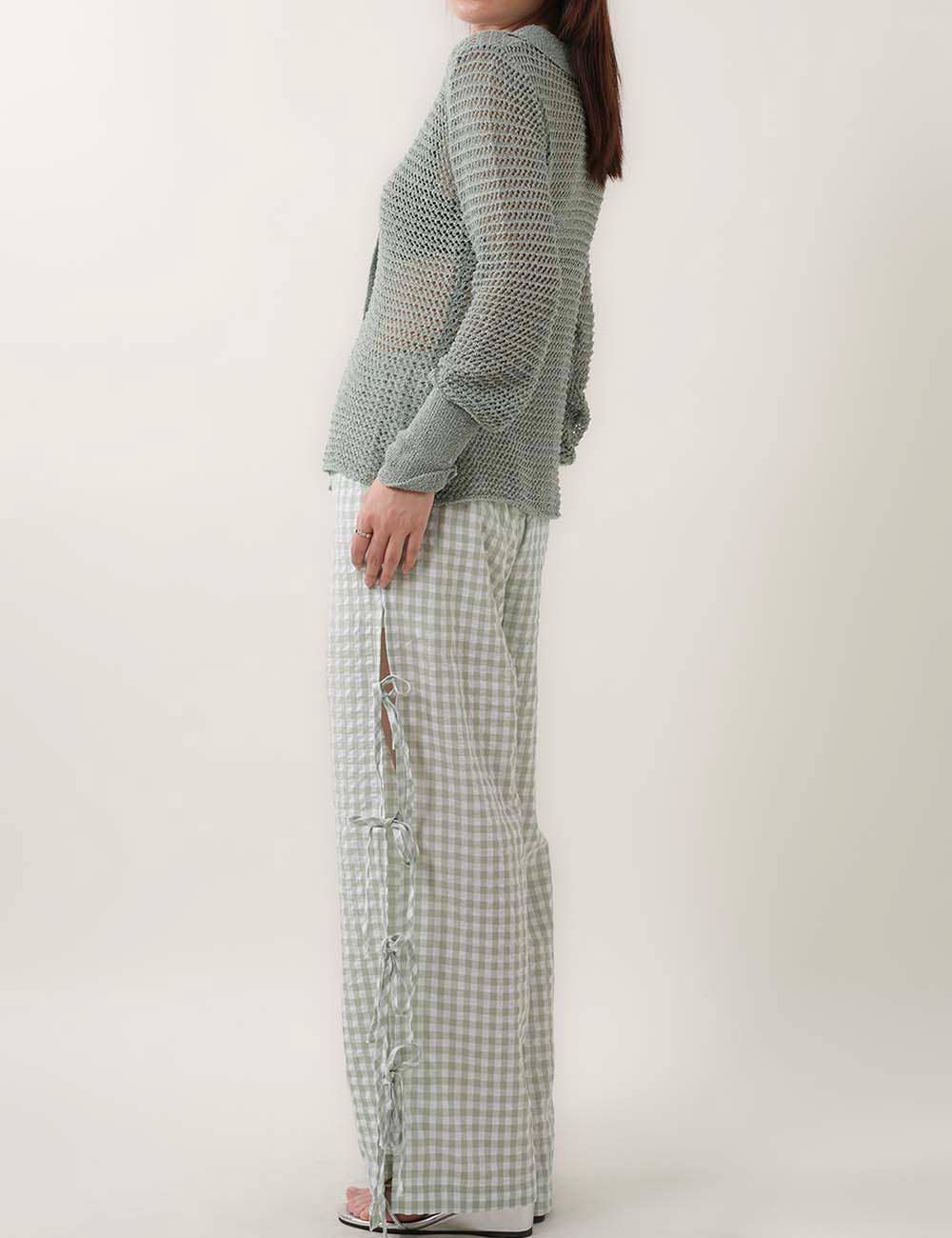 Bow Side Split Pant
