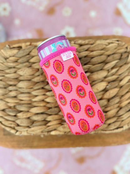 Slim Can Sleeve-Floral Portrait
