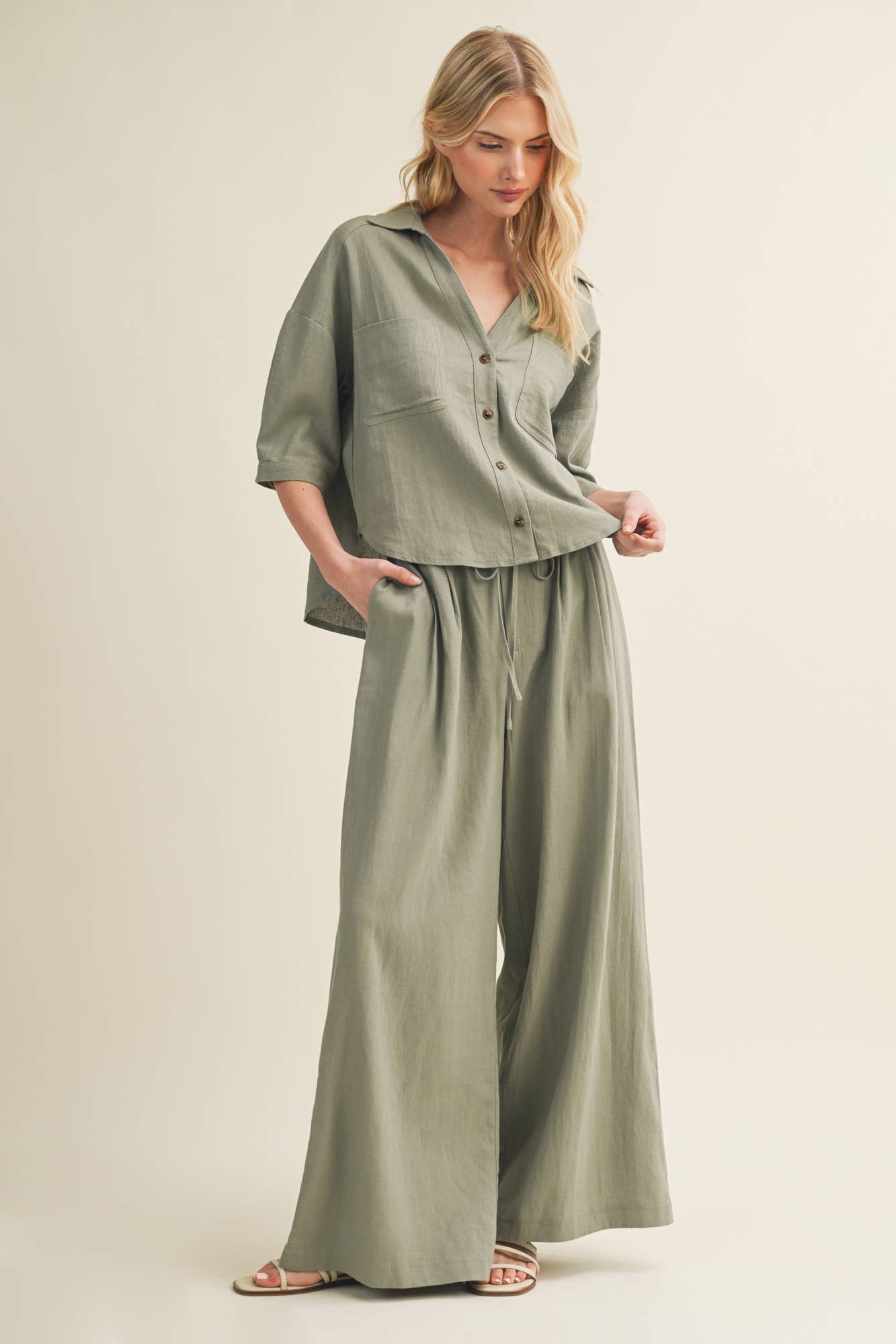 Cinched Waist Pants