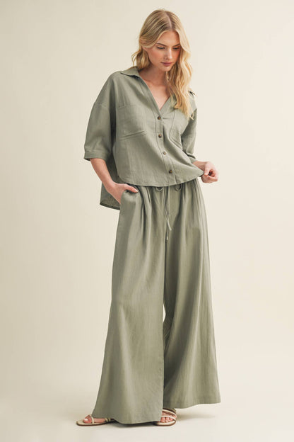 Cinched Waist Pants