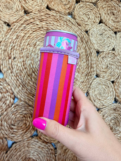 Slim Can Sleeve-Sunset Stipes