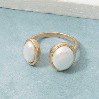Pearl Open Band Ring