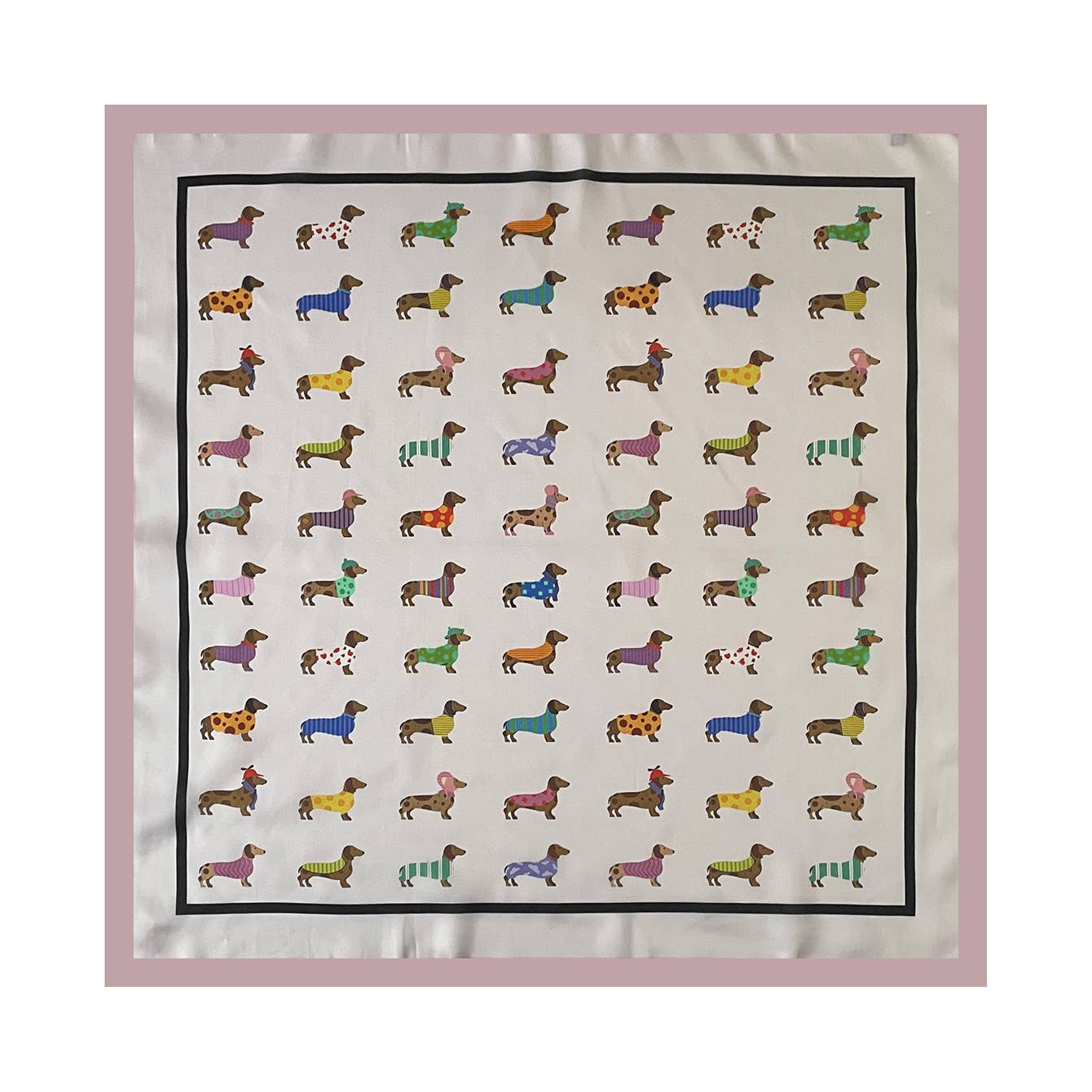 Dachshund Print Bandana Scarf
