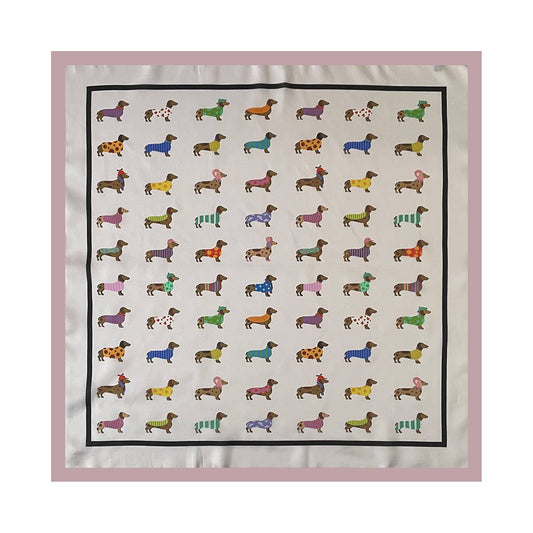 Dachshund Print Bandana Scarf
