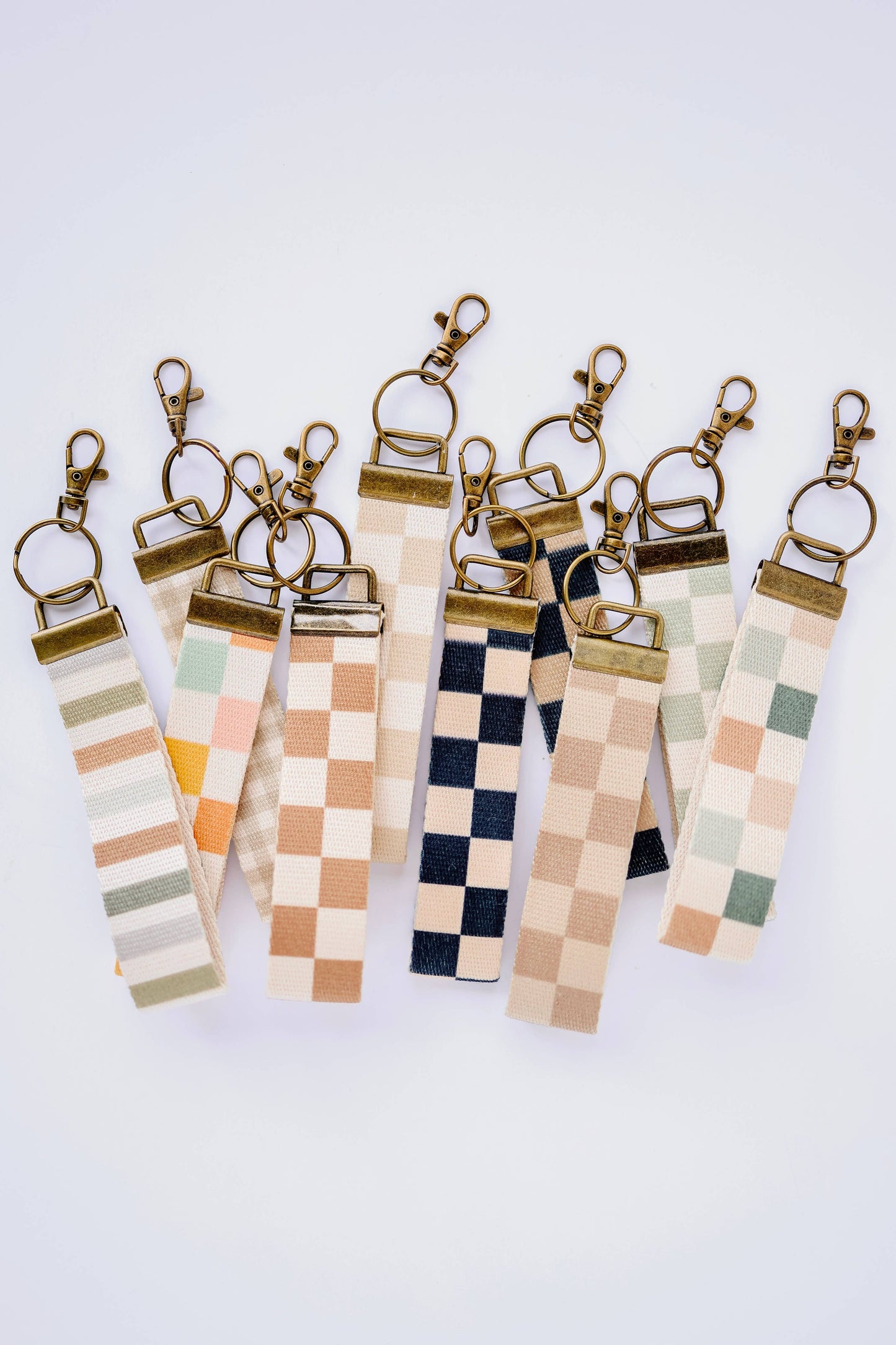 Canvas Wristlet Lanyard Keychain